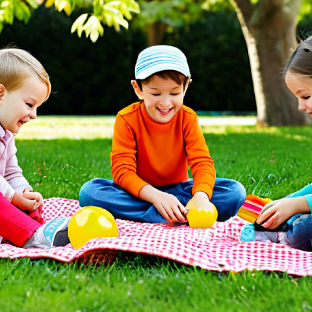 띠띠뽀와 관련된 새로운 트렌드 - "A group of happy children, fully clothed in modest, colorful clothes, playing with Titi뽀 toys in a ...