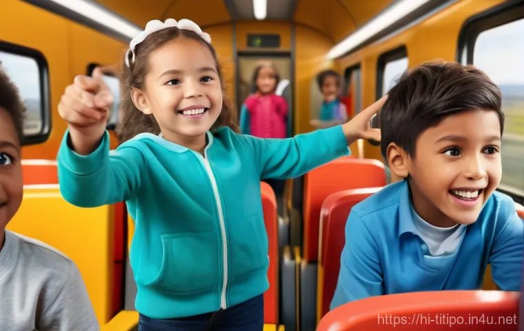 띠띠뽀의 미래 전망 - **Prompt: "A vibrant and joyful scene where a group of diverse children, aged 4-7, are actively enga...