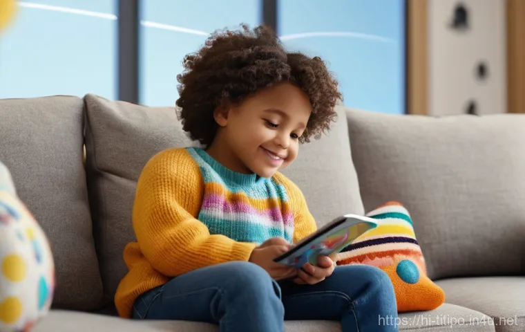 띠띠뽀와 관련된 유명 배우 - Prompt 1: Celebrity Parent and Child Enjoying Educational Screen Time**